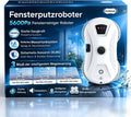 Purova Fensterputzroboter, mit Sprühfunktion, 5600 Pa Fensterroboter mit Intelligenter Navigation, 3 Reinigungsmodi, Sicherheitsseil und UPS