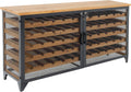 Weinregale, Weinboard Bodega - 127x80x40cm - Natur schwarz - Tannenholz, Riess Ambiente