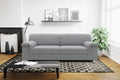 Sofa DOMO Jamie, 2er Couch, Garnitur 2 Sitzer, grau, 190 × 80 × 72 cm, DOMO. collection