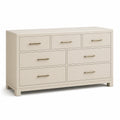 Kommode mit 7 Schubladen MDF Beige 140x45x80cm