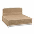 Holzbett mit Schubladen Stauraum 200x180 cm