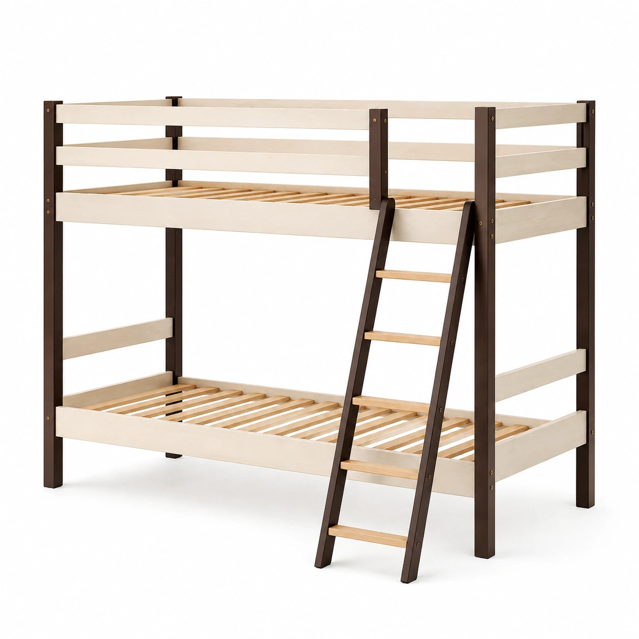Etagenbett aus Holz mit Leiter 200x90 cm
