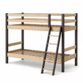 Etagenbett aus Holz und Metall mit Leiter 200x90cm