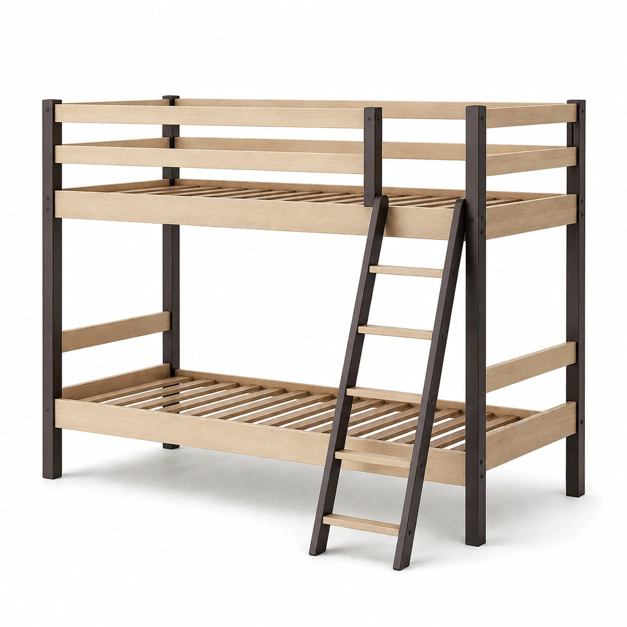 Etagenbett aus Holz und Metall mit Leiter 200x90cm