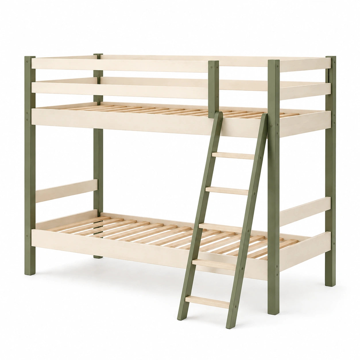 Etagenbett Kiefer Grün/Braun 200x90 cm