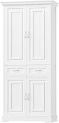 Sideboard, 180cm hoch Küchenschrank, Mehrzweckschrank, Vorratsschrank, weiß, FirFurd