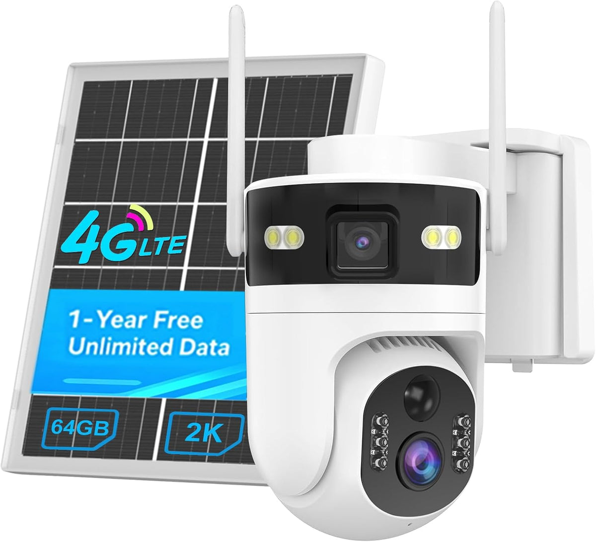 QUTHZZHY Überwachungskameras, 365 Tage unbegrenztes Datenvolumen, 4G Solar überwachungskamera ohne WLAN