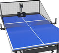 OUKANING Ballwurfmaschinen, Tischtennis Roboter mit Fernbedienung 100 Bälle & Netz 10 Modi