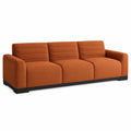 Sofa aus Polyester in Orange 220 cm