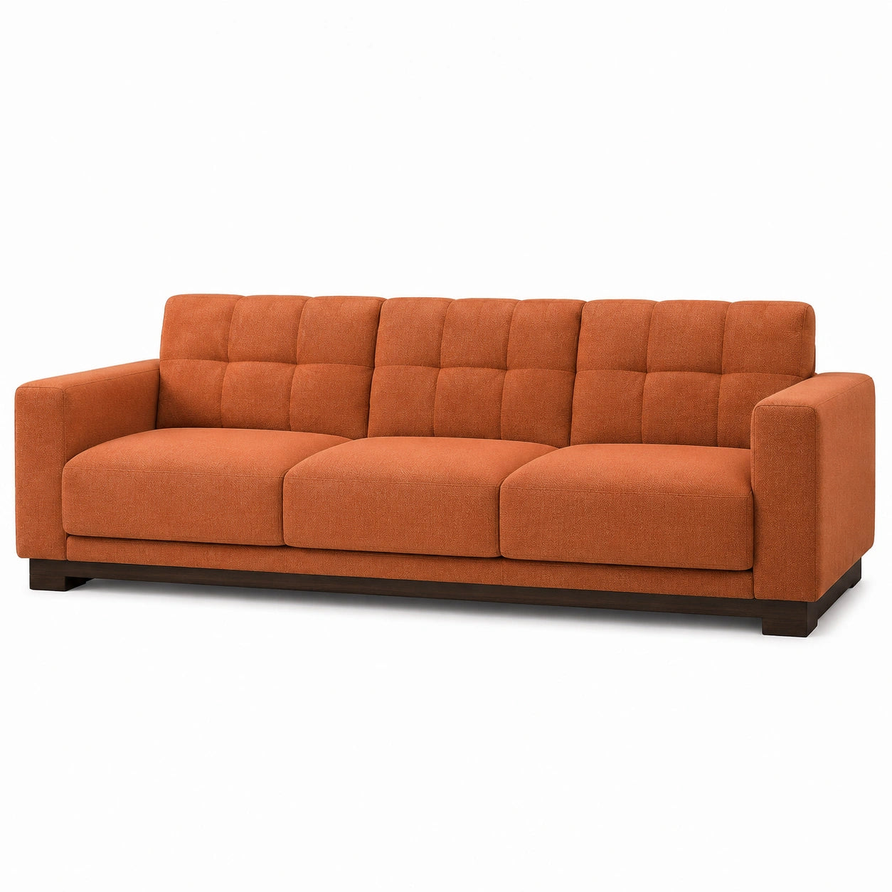 3-Sitzer Sofa Stoff Orange