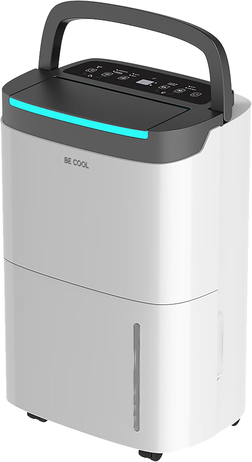 Be Cool Luftentfeuchter,   Luftentfeuchter 50l BC50LEF2301 – Entfeuchtung ca. 50l/24h, 7l Wassertank, Timer, für private und gewerbliche Anwendungen
