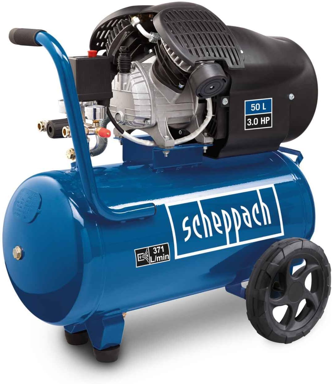Scheppach Kompressor,   Kompressor HC52DC , 2200W , 50L , 8 Bar