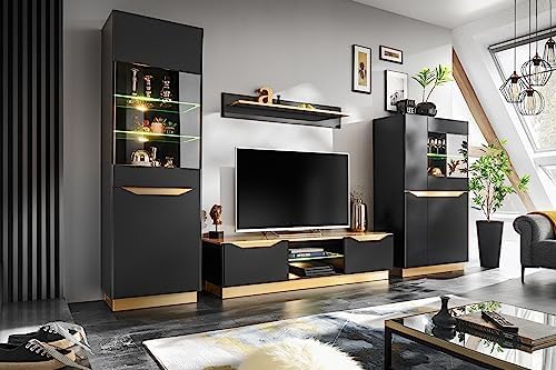 Regal Wohnwand Fame Wohnzimmerset Wohnzimmer Wand, Generic