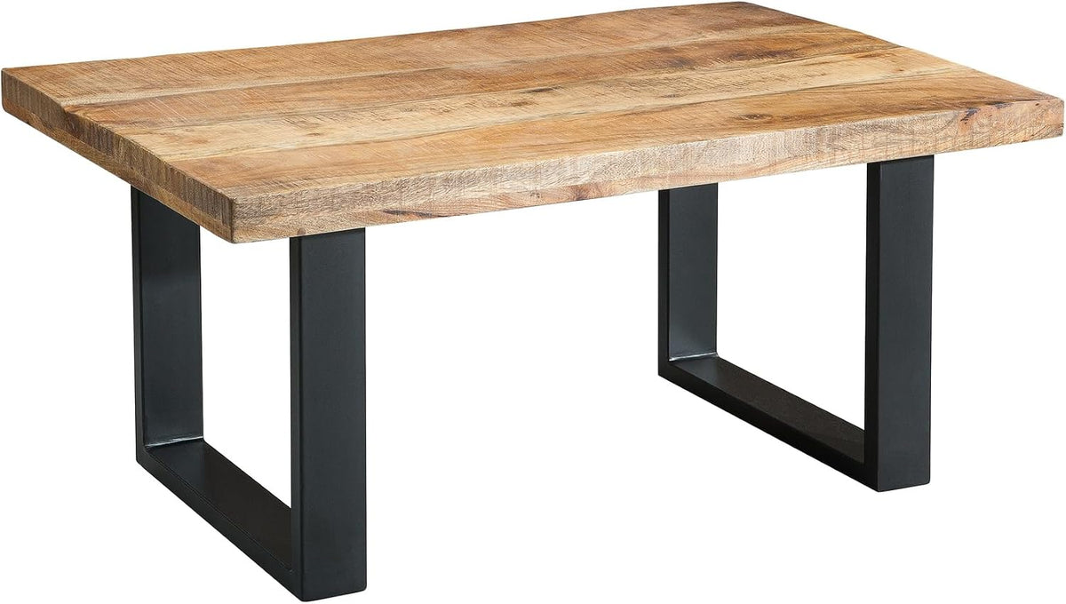 Beistelltisch IRON CRAFT 100cm Couchtisch - schwarz natur - Mangoholz, Riess Ambiente