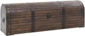 yorten Holz Aufbewahrungstruhe aus Massivholz Truhen, Aufbewahrungskiste Holztruhe Vintage-Stil 120 × 30 × 40 cm (B x T x H) Braun