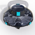 Poolroboter 200, Poolsauger kabellos mit Akku, 75 Min. Laufzeit, für Aufstellpools bis 60 m², Doppelfiltration, Automatisches Parken
