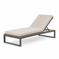 Aluminium Sonnenliege mit Polyesterbezug Beige 200cm