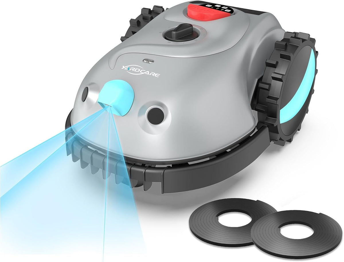 YARDCARE V100 Mähroboter, ohne Begrenzungskabel Rasenroboter mit Kamera, Hindernisvermeidung, Vision Navigation