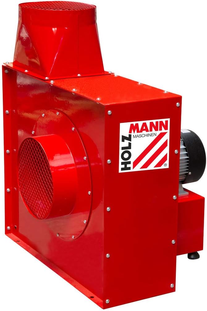 HOLZMAN Luftreiniger-Ersatzfilter, Holzmann Maschinen Rot Absauggebläse 4000W für Facharbeiter, Werkstatt, Industrie
