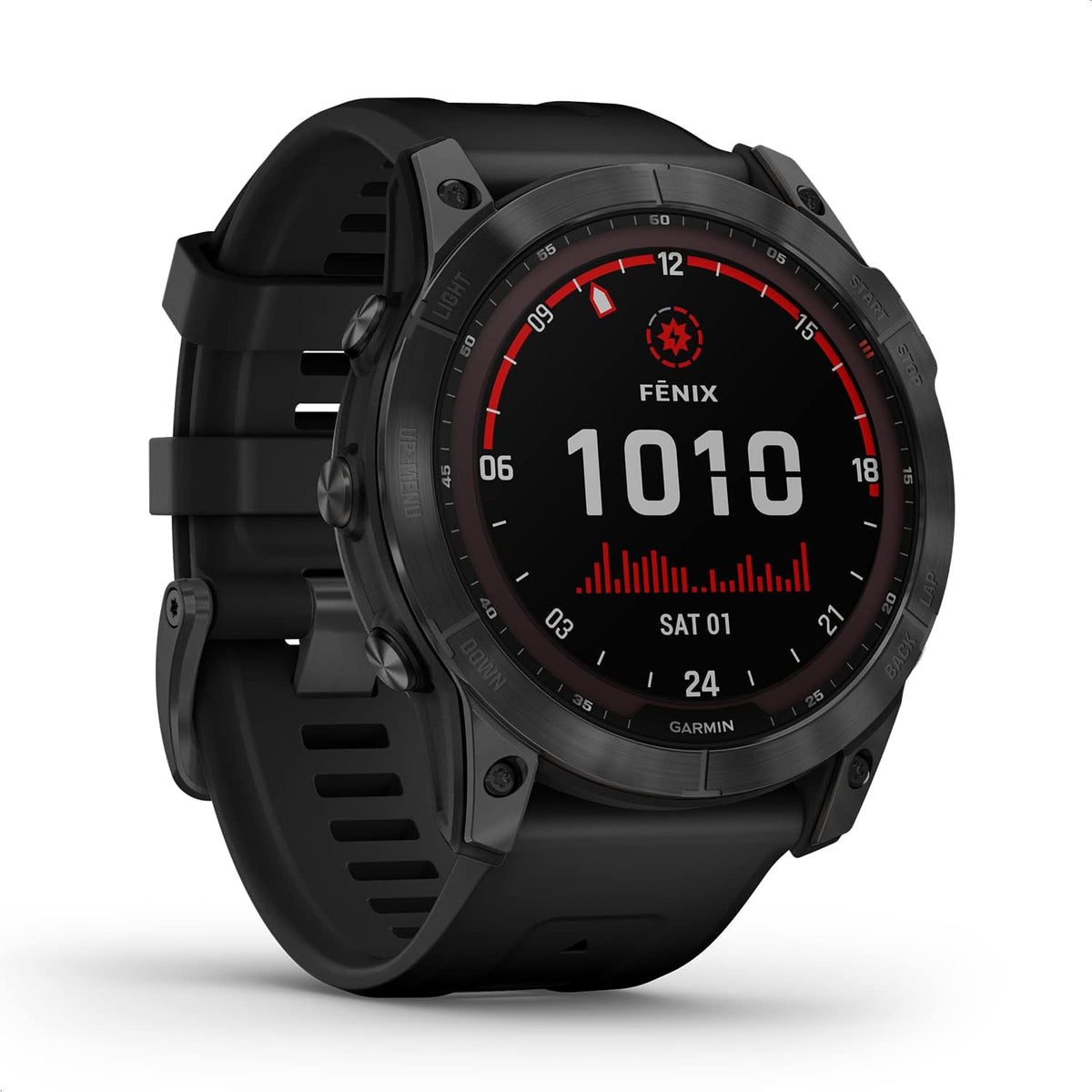 Amazon Renewed Smartwatches, Garmin Fenix 7X - GPS-Multisport-Smartwatch mit Farbdisplay und Touch-/Tastenbedienung, TOPO-Karten