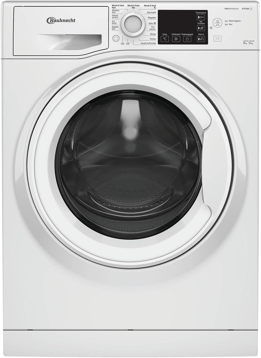 Bauknecht Waschmaschine, WD Eco Shield 8614 D Waschtrockner, 8/6 kg