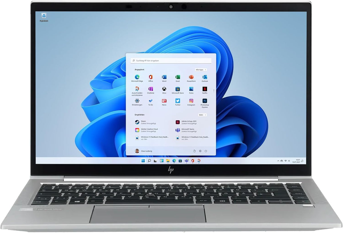 Amazon Renewed Normale Laptops, HP EliteBook 840 G7, 14' Full HD Display, Intel Core i5-10310U, 4 x 4.80 GHz, 8 GB RAM, 256 GB SSD, Intel UHD Graphics
