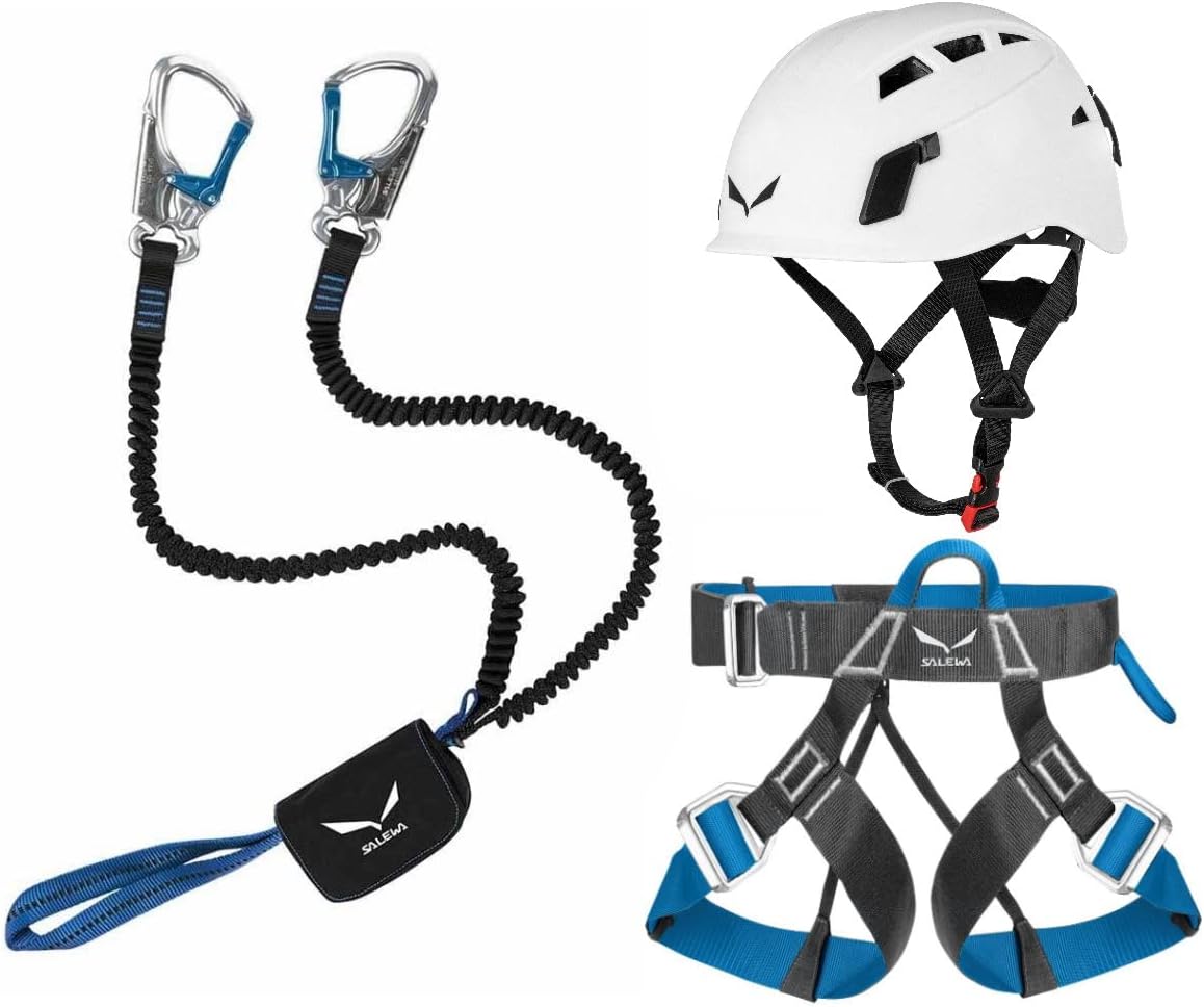 Salewa Klettersteigsets, Klettersteigset Premium Attac Bremse+Evo Klettersteiggurt+Toxo 3.0 Klettersteighelm