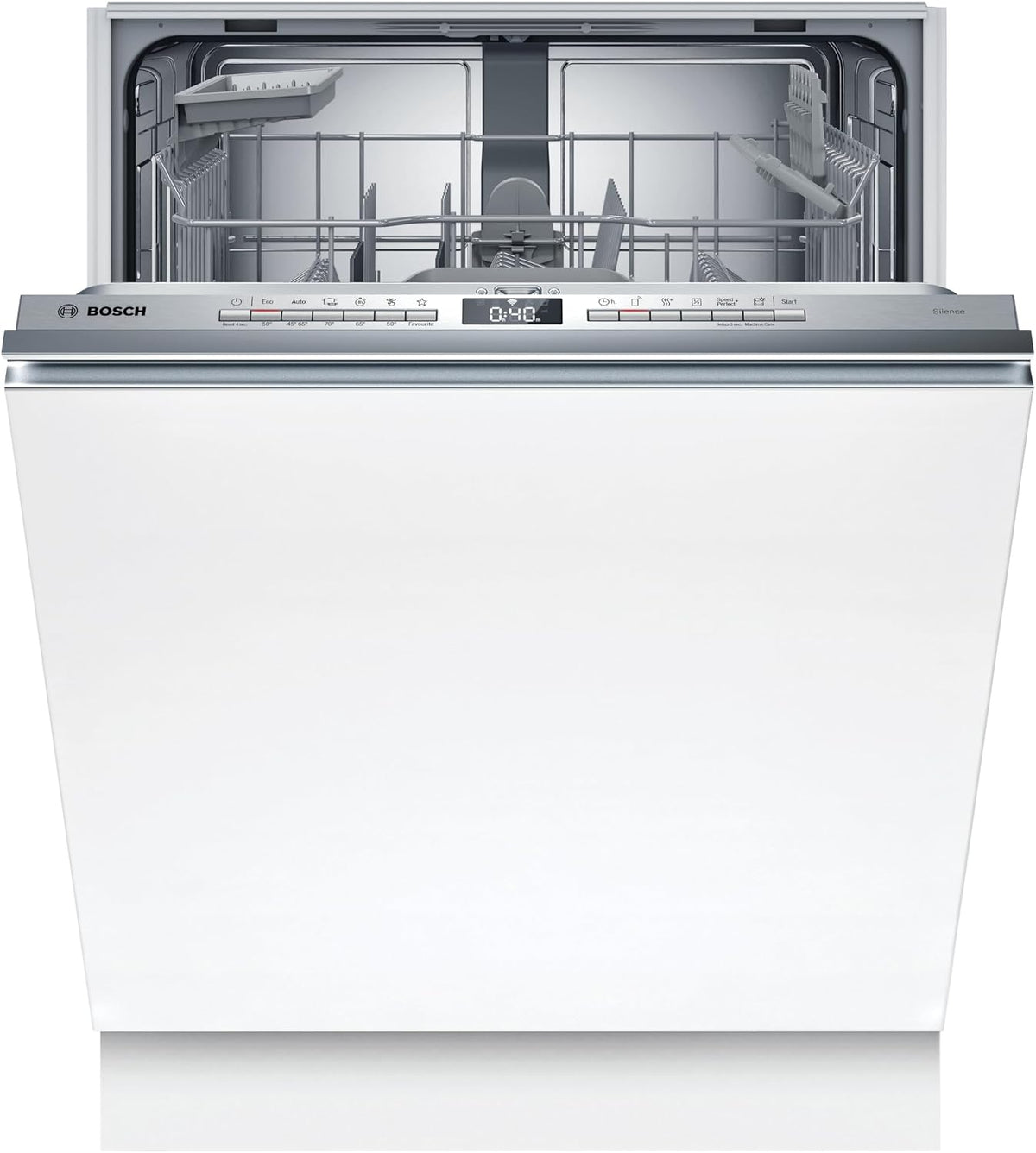 Tischgeschirrspüler, SMV4HTX14E Serie 4 Vollintegrierter Geschirrspüler, 60 cm, Smart Start, VarioFlex Körbe, Info Light, Geprüfte Hygiene Qualität