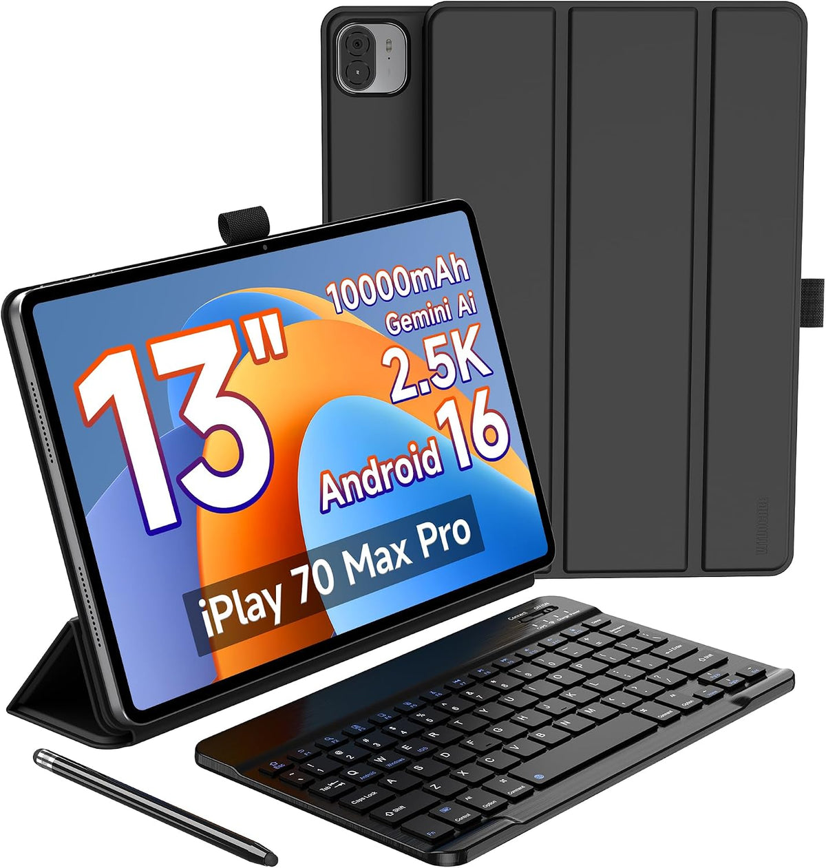 ALLDOCUBE Tablet PCs, 13'' Android 16 Tablet Mit Tastatur Und Schutzhülle, PC-Modus