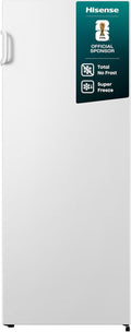 Hisense Kühl-Gefrierkombination, FV191N4AW2 Gefrierschrank/ TotalNoFrost/ SuperFreeze/ Türalarm/ Multiflow 360°/ BigBox/ 143