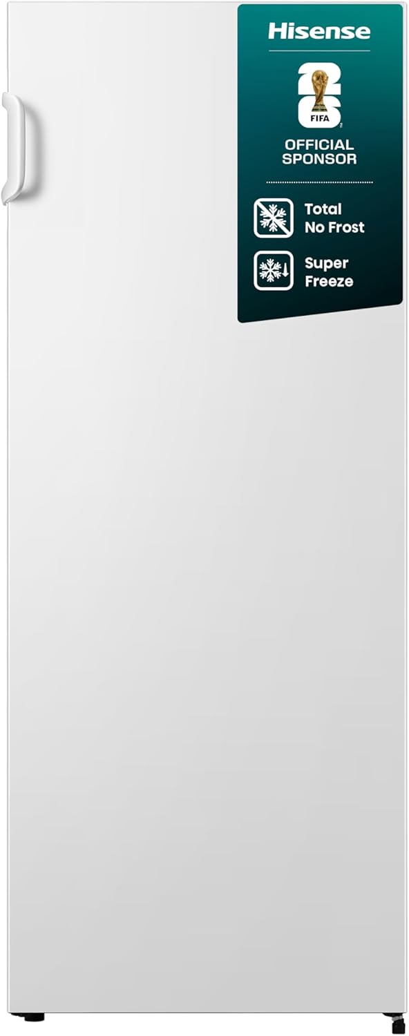Hisense Kühl-Gefrierkombination, FV191N4AW2 Gefrierschrank/ TotalNoFrost/ SuperFreeze/ Türalarm/ Multiflow 360°/ BigBox/ 143