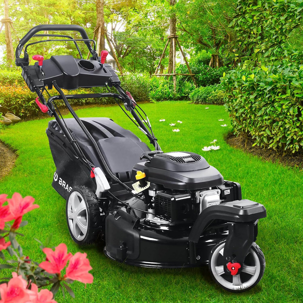 BRAST Rasenmäher,   Benzin Rasenmäher Trike mit