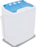 Tidyard Mini- Waschmaschine, mit Schleuder und 2 Kammern, 5 × 34 × 65 cm Mit 15-Minuten-Waschtimer und 5-Minuten-Schleudertimer, 6 kg