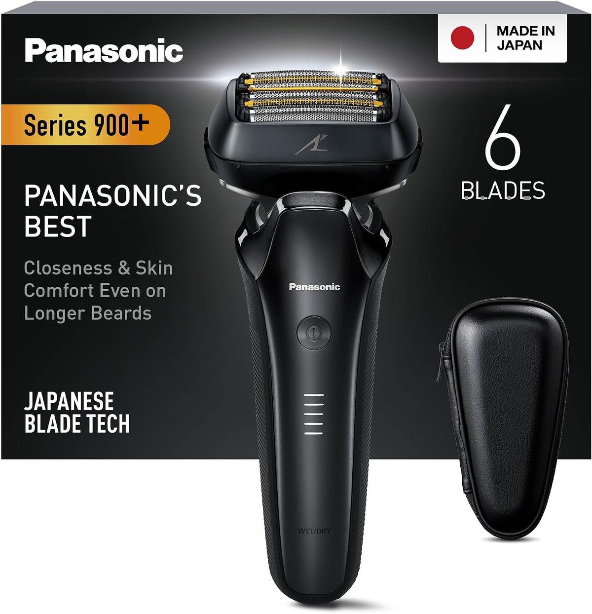 Panasonic Folienrasierer, Series 900+ ES-LS6A Nass- & Trockenrasierer, 6 Klingen