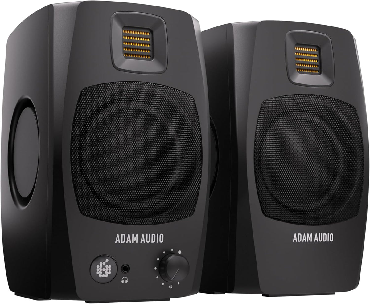 ADAM Audio PC-Lautsprecher, D3V Aktive Desktop-Studiomonitor-Lautsprecher, Schwarz