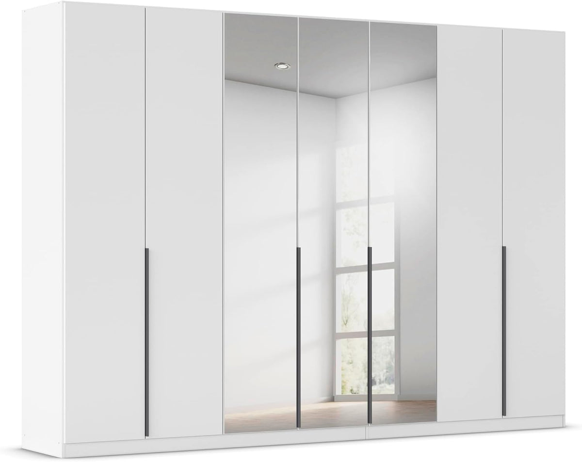 Kleiderschrank Alabama, Farbe Weiß, Breite 315 cm, Rauch Möbel