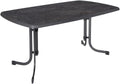 Esstisch, Gartentisch 150x90 cm rechteckig Dine & Relax Pizzara Outdoor Tisch Metall pulverbeschichtet Sevelit Tischplatte klappbar, PATIO