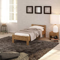 Bettgestell, Seniorenbett SiSi aus Massivholz (Eiche, 100 x 200 cm), Krok Wood