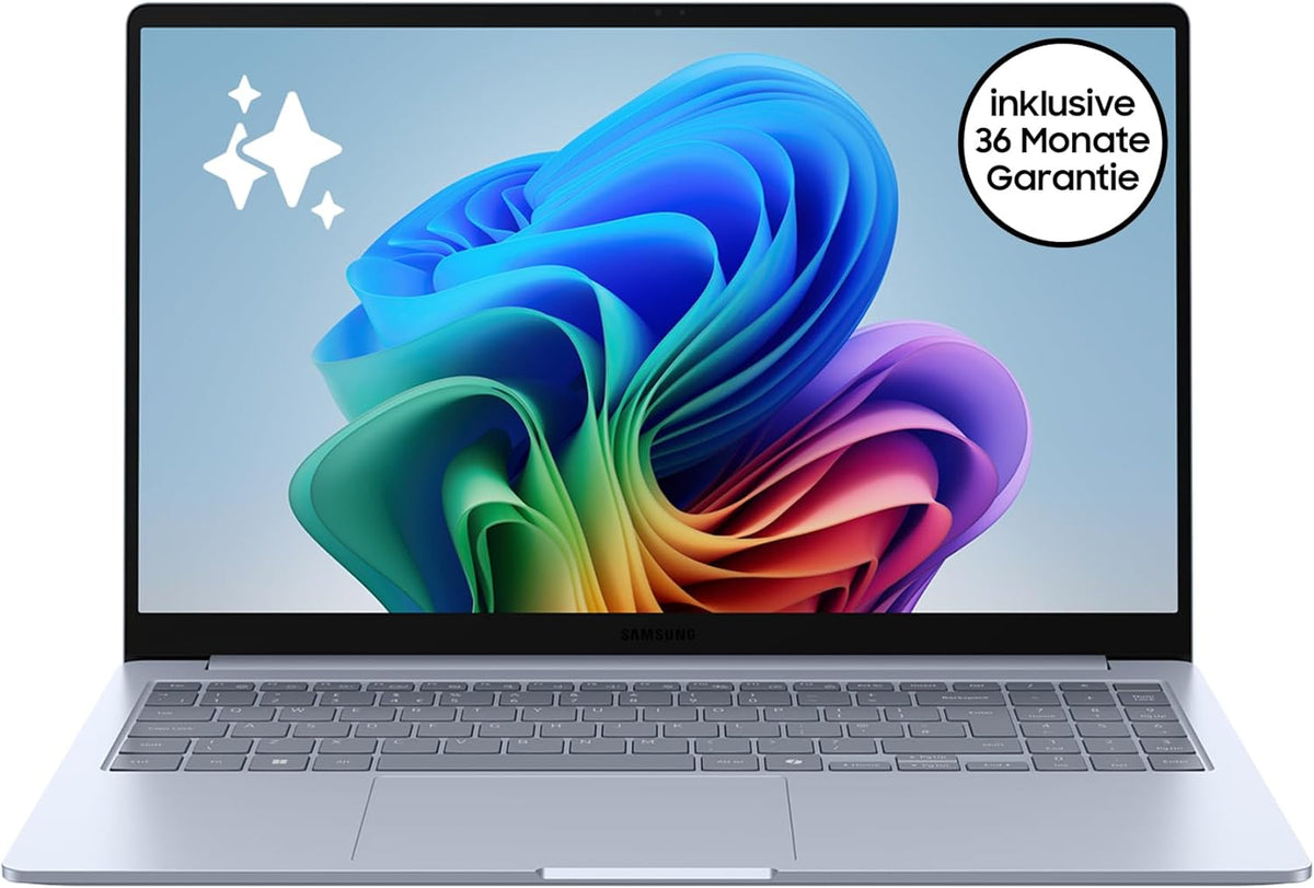Samsung Normale Laptops, Galaxy Book4 Edge AI-Laptop, 15, 6-Zoll-Display, 16GB RAM, Snapdragon X Plus Prozessor, Notebook 512GB Speicher, Copilot+ PC