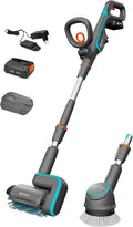 Gardena Schrubber & Bürsten, Akku-Multi-Reiniger AquaBrush Universal 04/18V P4A Ready-to-Use Set: Außenreinigung, Universelle Flächenreinigung