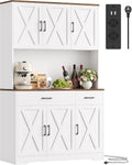 HOCSOK Midi- & Hochschränke, Buffetschrank, Küchenschrank mit Steckdosen, 105x180 cm (BxH)
