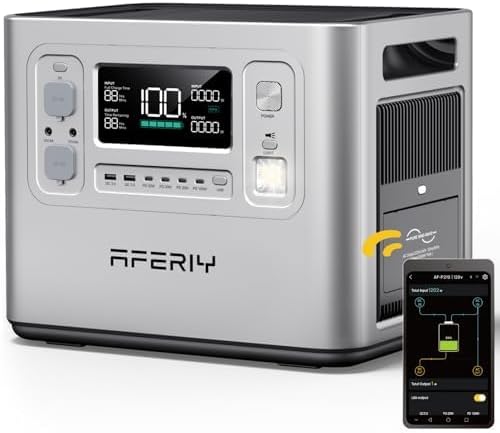 AFERIY 2400W2048Wh Tragbare Powerstation, (Peak 4800W), 5Std Schnellladung