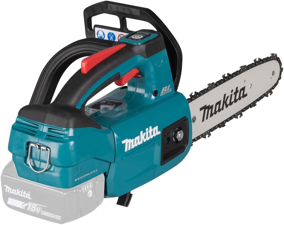 Makita DUC 254 18 Z V Brushless Akku Kettensäge, 25 cm Solo - ohne Akku und Ladegerät, Blau, Silber
