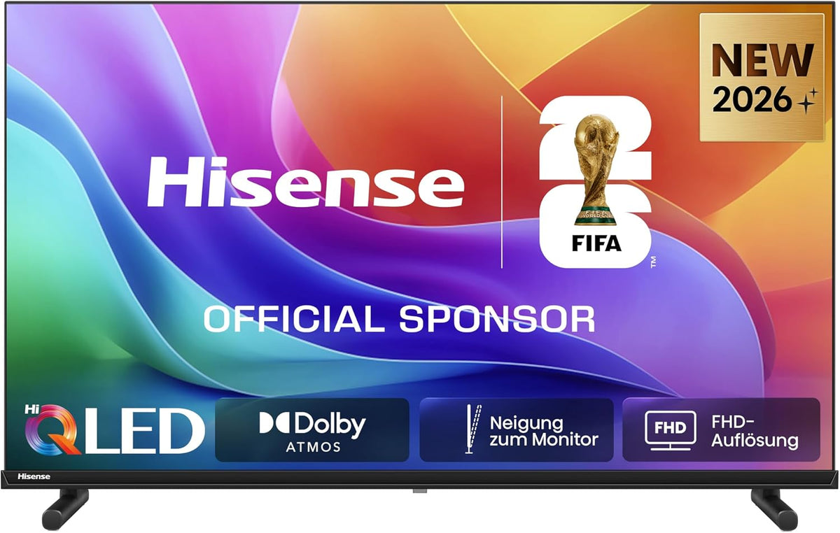 Hisense 40A5DS Fernseher, 40 Zoll, FHD, QLED, Smart TV, 60Hz, Dolby Atmos, Game Mode, Noise Reduction, Hohe Kontraste, Share to TV, HDR10, VIDAA OS