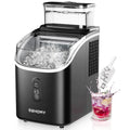 EUHOMY Eiswürfelmaschine, für die Arbeitsplatte, 15 kg Eismaschine Ice Maker, 16 Eiswürfel in 13 Min