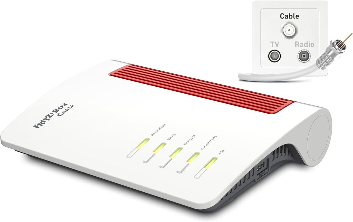 FRITZ! Modems, !Box 6670, Router für den Kabel-Anschluss, Wi-Fi 7 bis zu 3, 6 GBit/s
