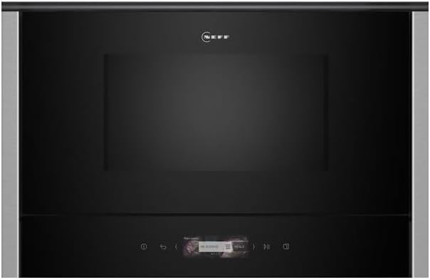 Neff NL4WR21N1 70 N Einbau- Mikrowelle, Full Touch TFT-Display, Automatikprogramme, Easy Clean, LED-Innenbeleuchtung, Edelstahl