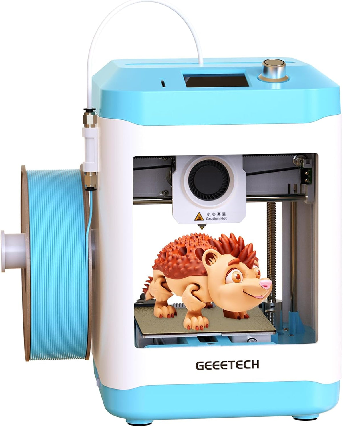 GEEETECH M1 3D 3D Mini Drucker Drucker für Anfänger Doppelantrieb Direktantrieb-Extruder- 3D-Drucker, 250 mm/s für 3D Printer mit Farbbildschirm