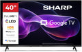 SHARP Tragbare Fernseher, TV 40 Zoll, Full HD QLED, Google TV, Modell 40HF3365E