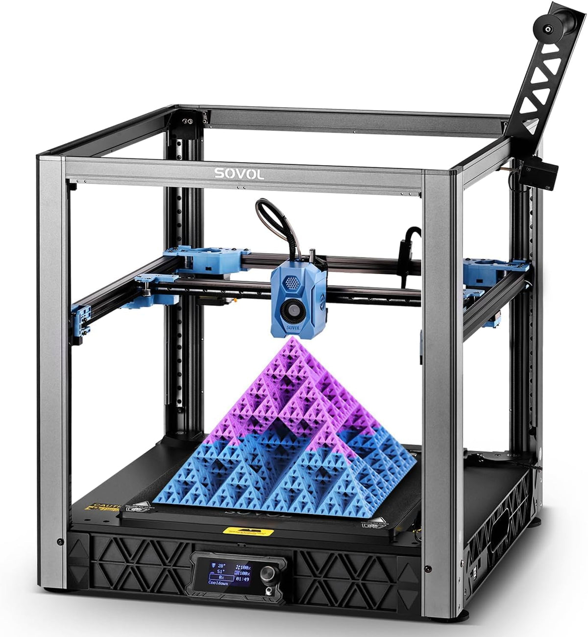 Sovol SV08 3D Core-XY Drucker mit Kamera, Voron 2.4 Open Source, 700mm/s Hochgeschwindigkeitsdruck, 4 unabhängige Z-Motoren